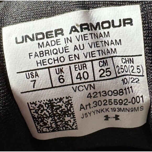 Under Armour UA Mens Size 7 Black Yard Low MT Baseball Cleats Black 3025592-001 main image 7